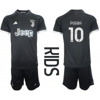 Juventus Paul Pogba #10 3rd trikot Kinder 2023-24 Kurzarm (+ Kurze Hosen)